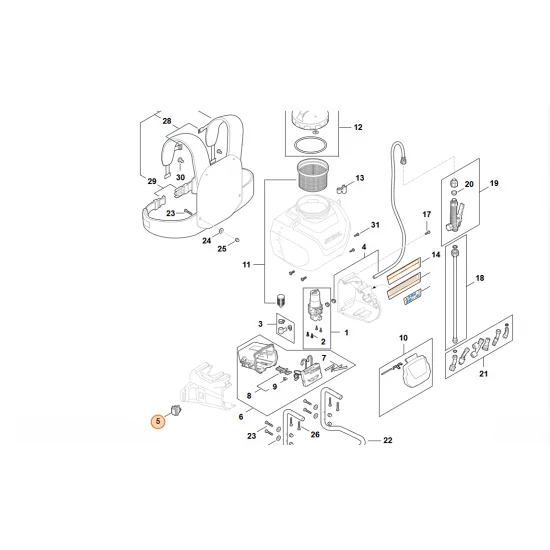 STIHL  Przełącznik 4854 430 0500